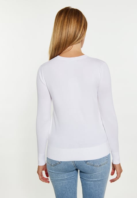 usha Strickjacke Damen weiss - Image 5