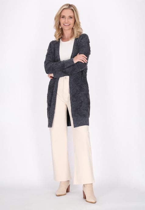usha Strickjacke Damen Meeresmelange - Image 2