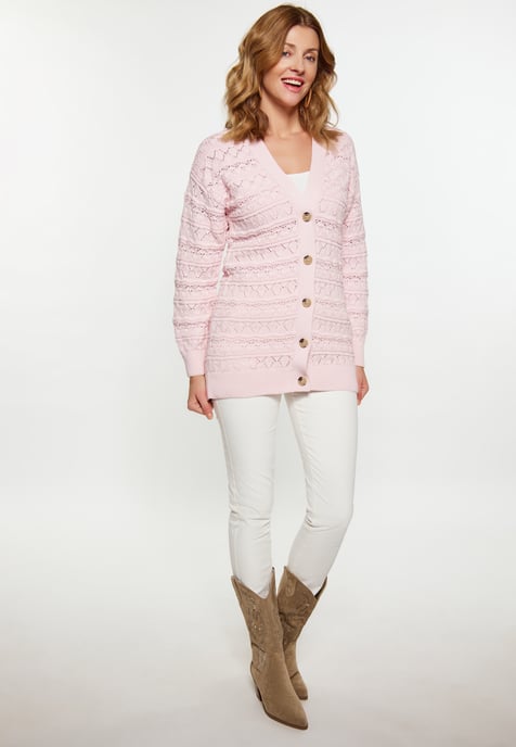 usha Strickjacke Damen hellrosa - Image 2