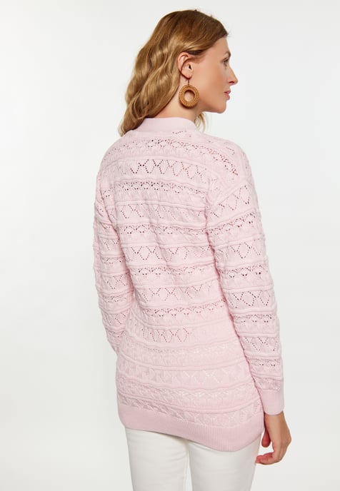 usha Strickjacke Damen hellrosa - Image 5