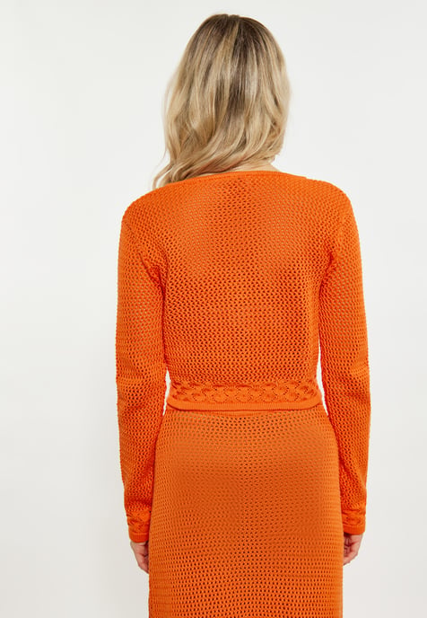 IZIA Strickjacke Damen orange - Image 5