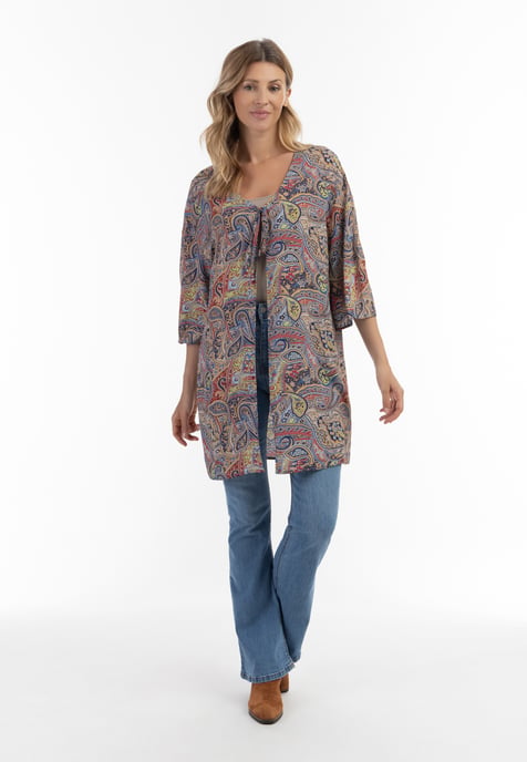 usha Kimono Damen Marine Mehrfarbig - Image 2
