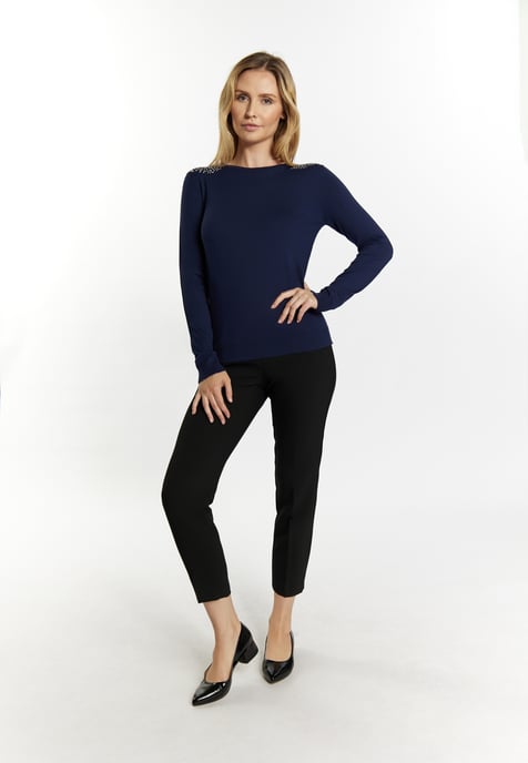 usha Strickpullover Damen Marine - Image 2