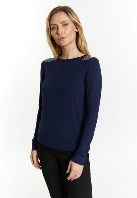 usha Strickpullover Damen Marine - Image 3