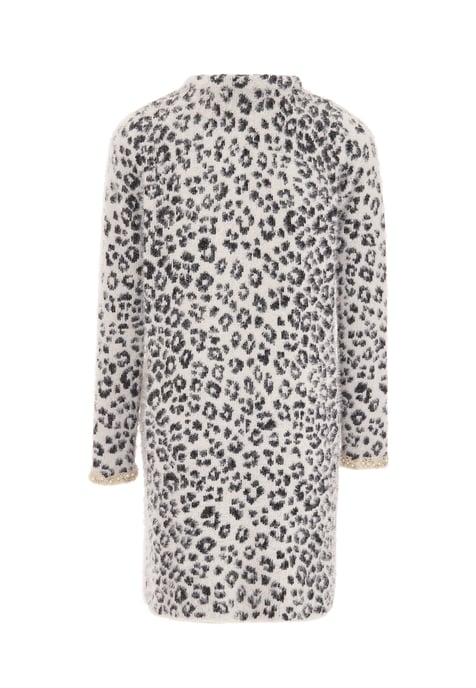 Faina Strickjacke Damen wollweiß schwarz - Image 2