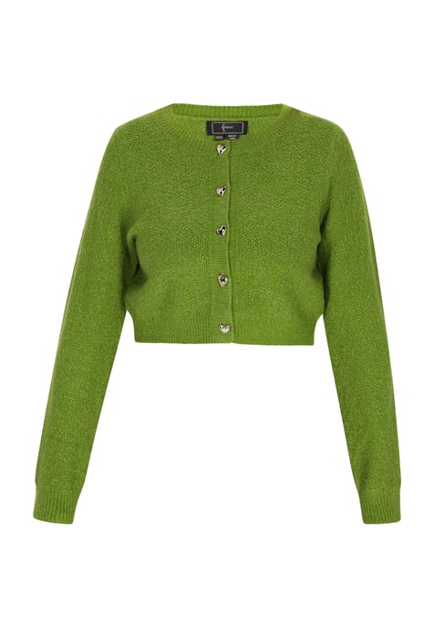 Faina Strickjacke Damen grün - Image 1