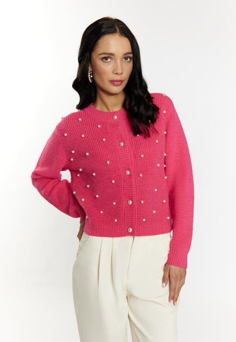 Faina Strickjacke Damen Rosa - Image 3