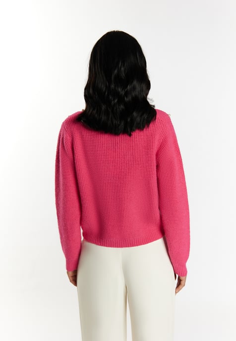 Faina Strickjacke Damen Rosa - Image 4