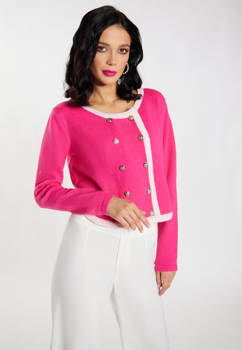 Faina Strickjacke Damen Rosa - Image 3
