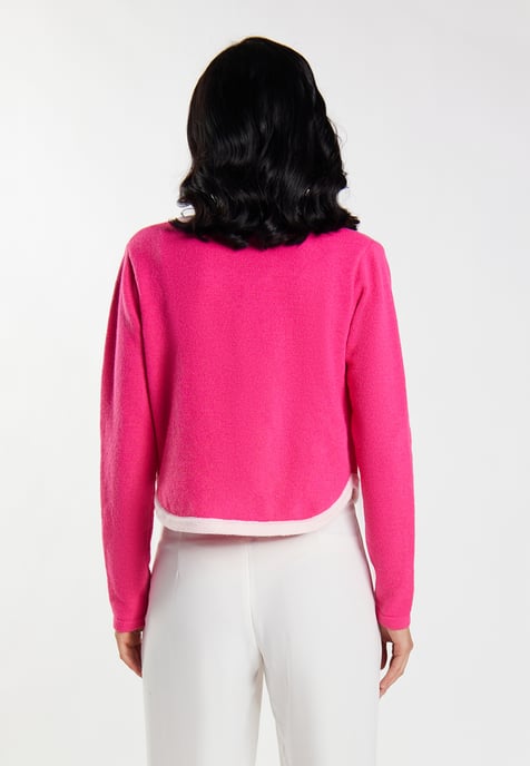 Faina Strickjacke Damen Rosa - Image 4