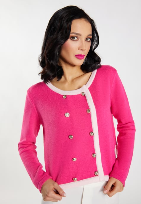 Faina Strickjacke Damen Rosa - Image 5