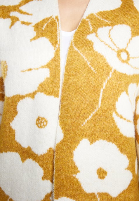 usha Strickcardigan Damen Curry Weiss - Image 5