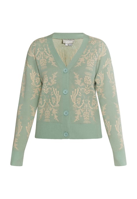 usha Strickcardigan Damen Mint Creme - Image 1