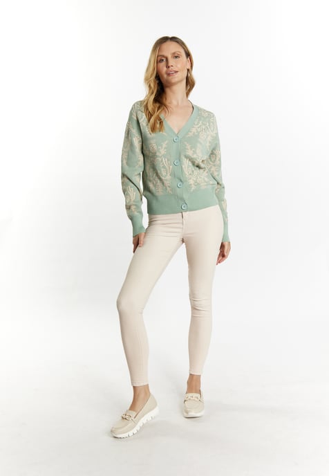 usha Strickcardigan Damen Mint Creme - Image 2