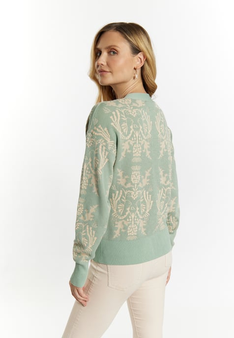 usha Strickcardigan Damen Mint Creme - Image 4