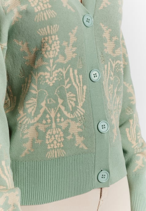 usha Strickcardigan Damen Mint Creme - Image 5