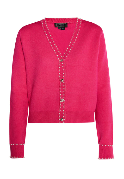 Faina Strickjacke mit Perlen Damen Rosa - Image 1