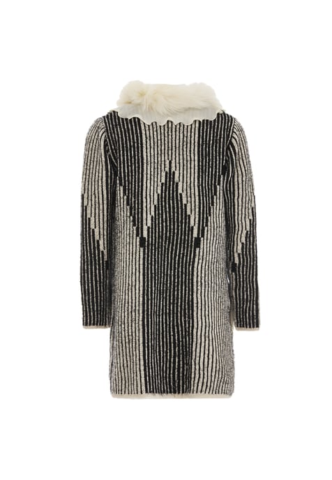 Faina Strickjacke Damen schwarz-wollweiß - Image 2