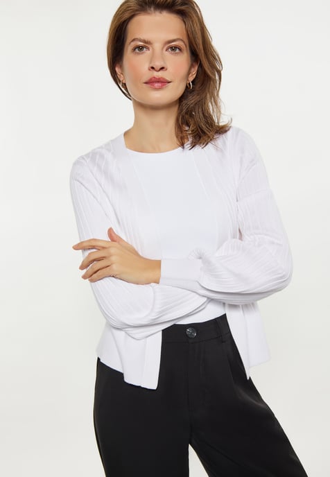 usha Strickjacke Damen weiss - Image 3