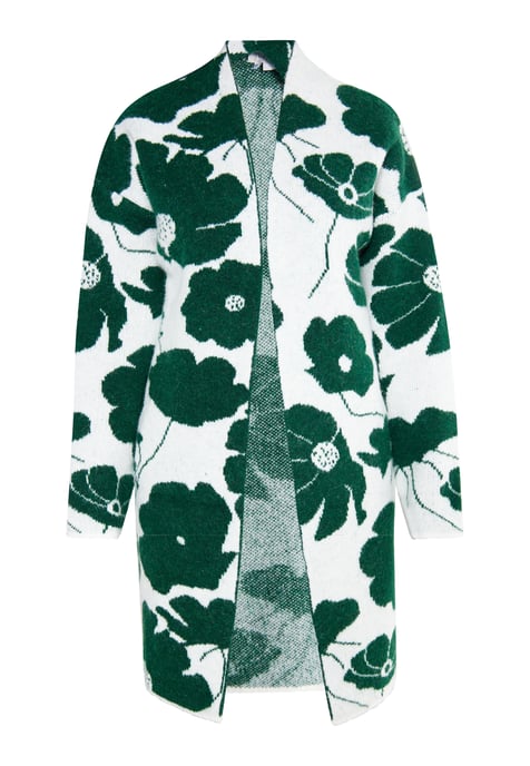 usha Strickcardigan Damen Weiß Grün - Image 1