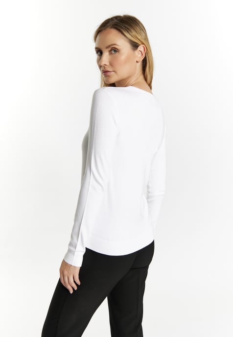 usha Strickpullover Damen weiss - Image 4