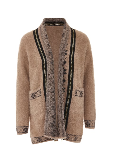 Faina Strickjacke Damen dunkelrosa - Image 1