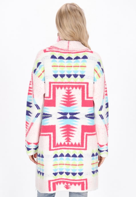 IZIA Strickjacke Frauen cremeweiß mehrfarbig - Image 4