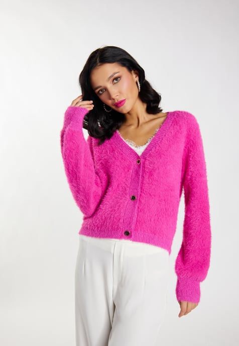 Faina Strickjacke Damen Rosa - Image 3