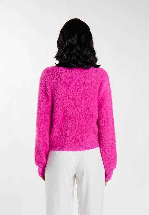 Faina Strickjacke Damen Rosa - Image 4