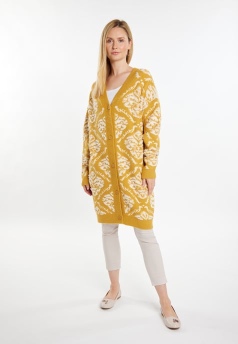 usha Strickjacke Damen Curry Mehrfarbig - Image 2