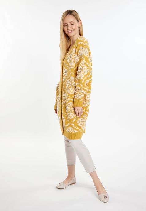 usha Strickjacke Damen Curry Mehrfarbig - Image 4