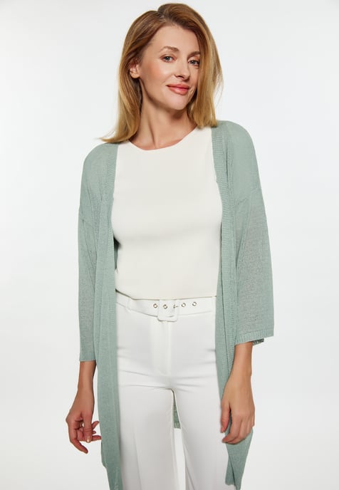 usha Strickjacke Damen Salbeigrün - Image 3