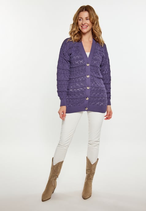 usha Strickjacke Damen lila - Image 2