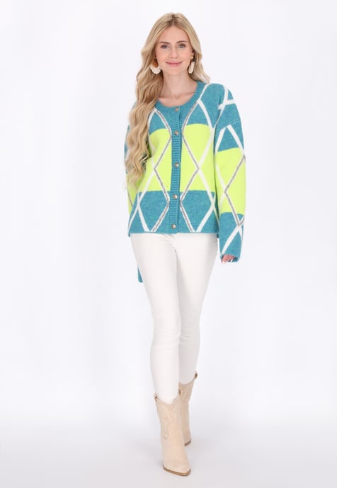 IZIA Strickjacke Frauen türkisfarbene Limette - Image 2