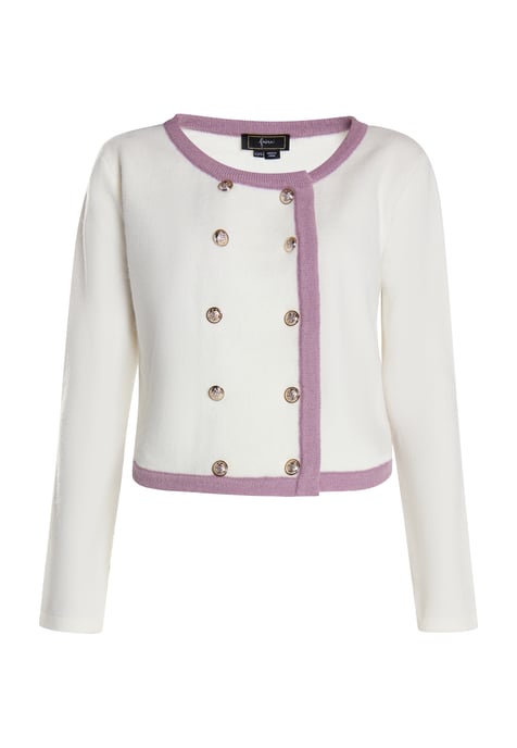 Faina Strickjacke Damen weiss - Image 1