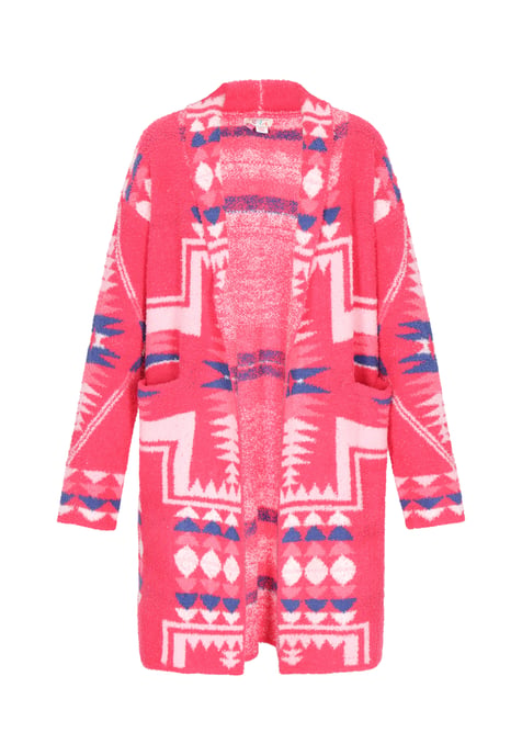 IZIA Strickjacke Frauen fuchsia mehrfarbig - Image 1