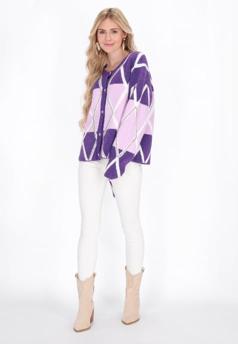 IZIA Strickjacke Frauen violett-flieder - Image 2