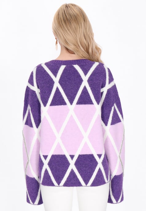 IZIA Strickjacke Frauen violett-flieder - Image 4
