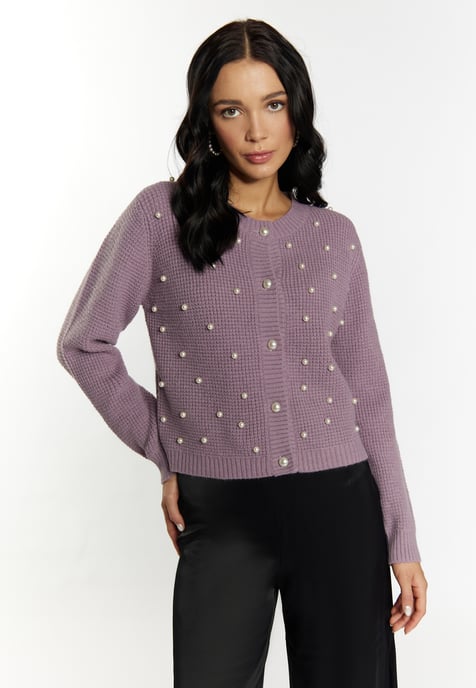 Faina Strickjacke Damen Mauve - Image 3