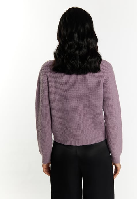 Faina Strickjacke Damen Mauve - Image 4