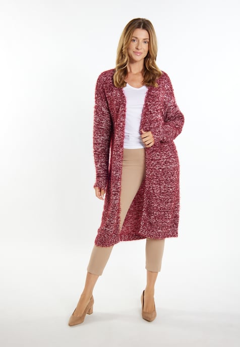 usha Strickmantel Damen dunkelrot - Image 2