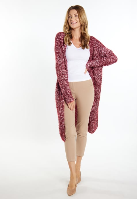 usha Strickmantel Damen dunkelrot - Image 3