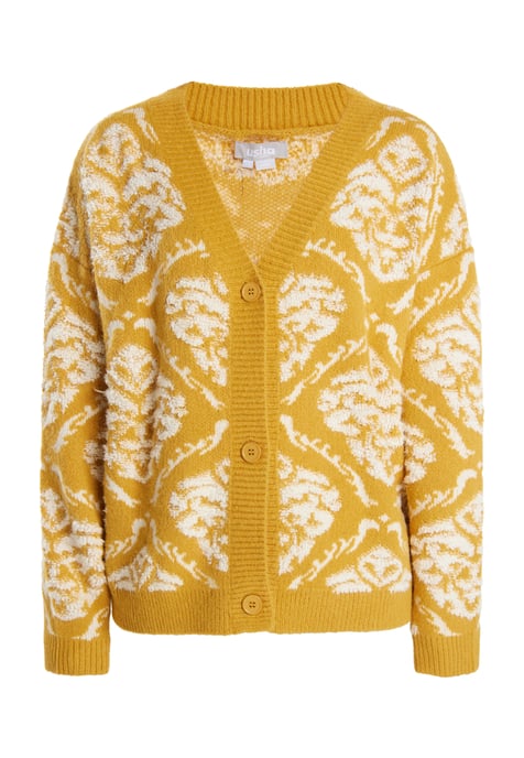 usha Strickcardigan Damen Curry Mehrfarbig - Image 1