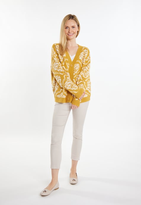 usha Strickcardigan Damen Curry Mehrfarbig - Image 2