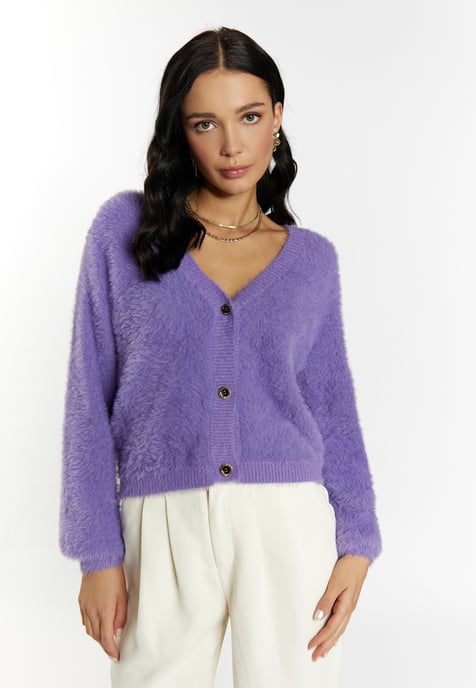 Faina Strickjacke Damen lila - Image 3