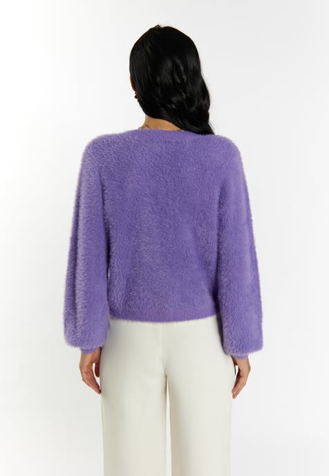 Faina Strickjacke Damen lila - Image 4