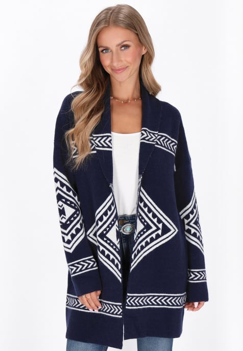 IZIA Strickjacke Frauen Marine - Image 3