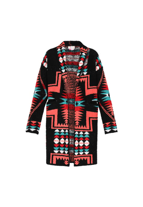 IZIA Strickjacke Frauen schwarz mehrfarbig - Image 1