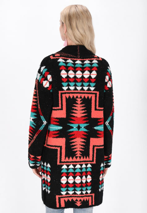 IZIA Strickjacke Frauen schwarz mehrfarbig - Image 4