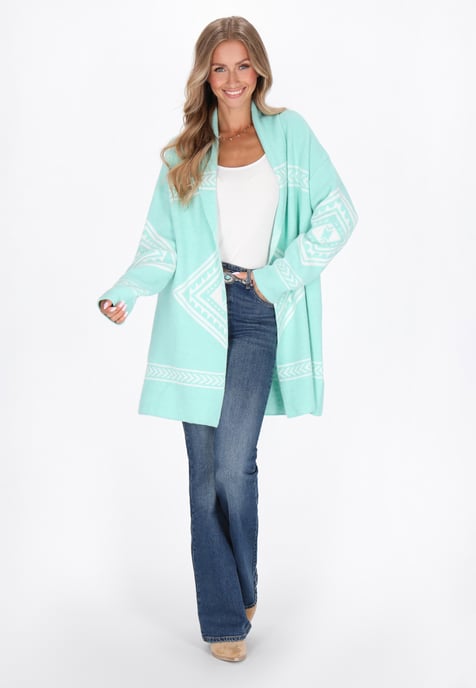 IZIA Strickjacke Frauen Aqua - Image 2